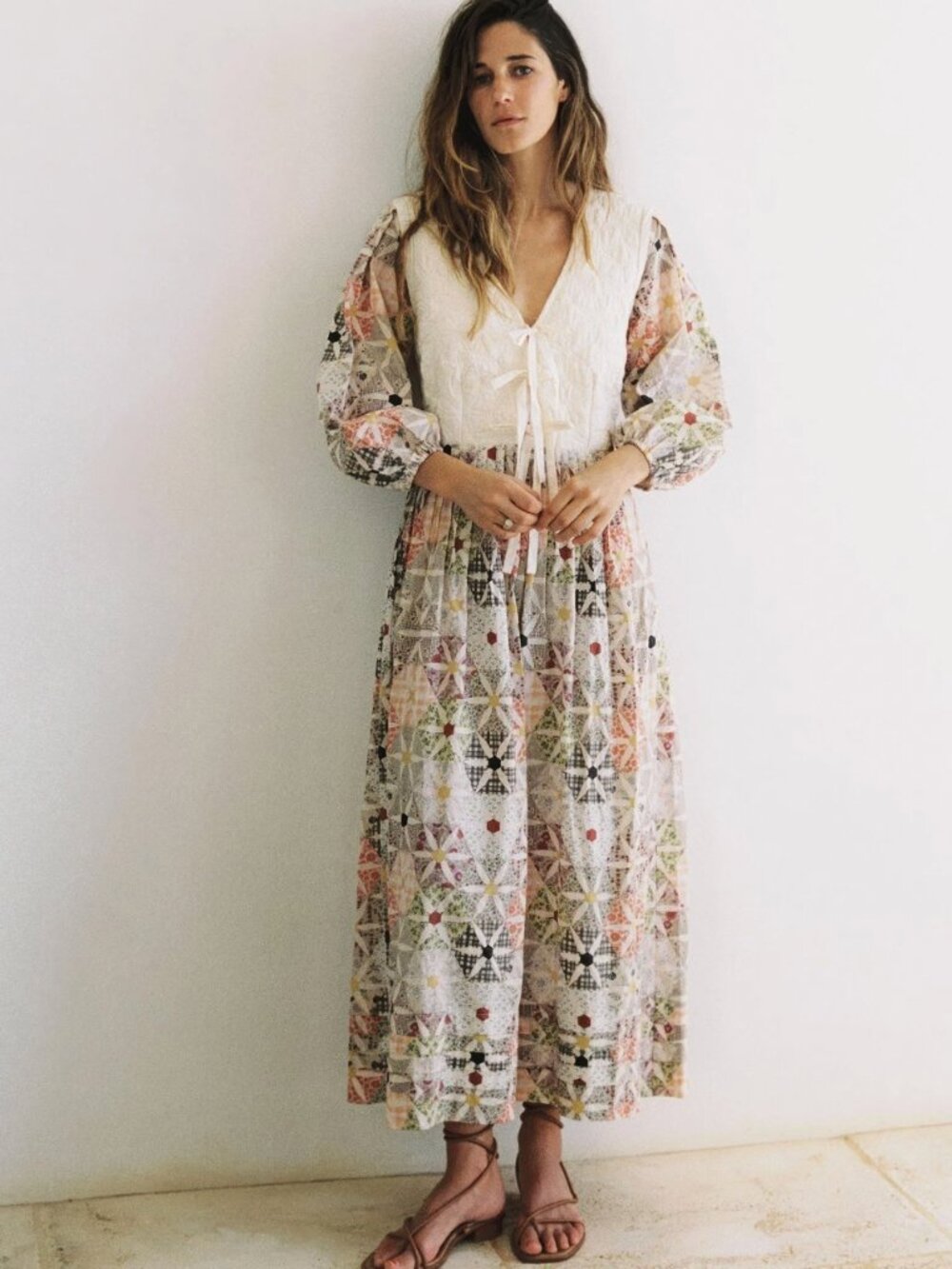 Christy Dawn Teresita Daisy Patchwork Dress - Picture 2 of 10
